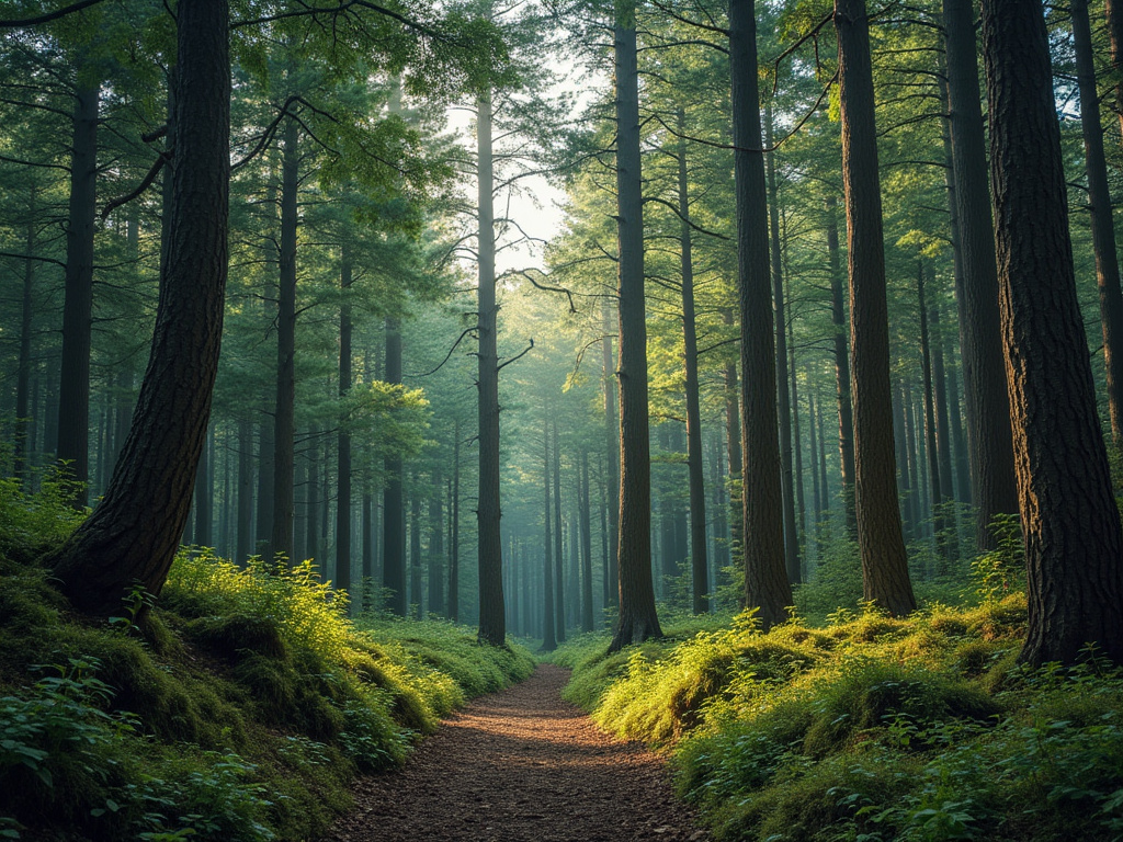 forest with timber